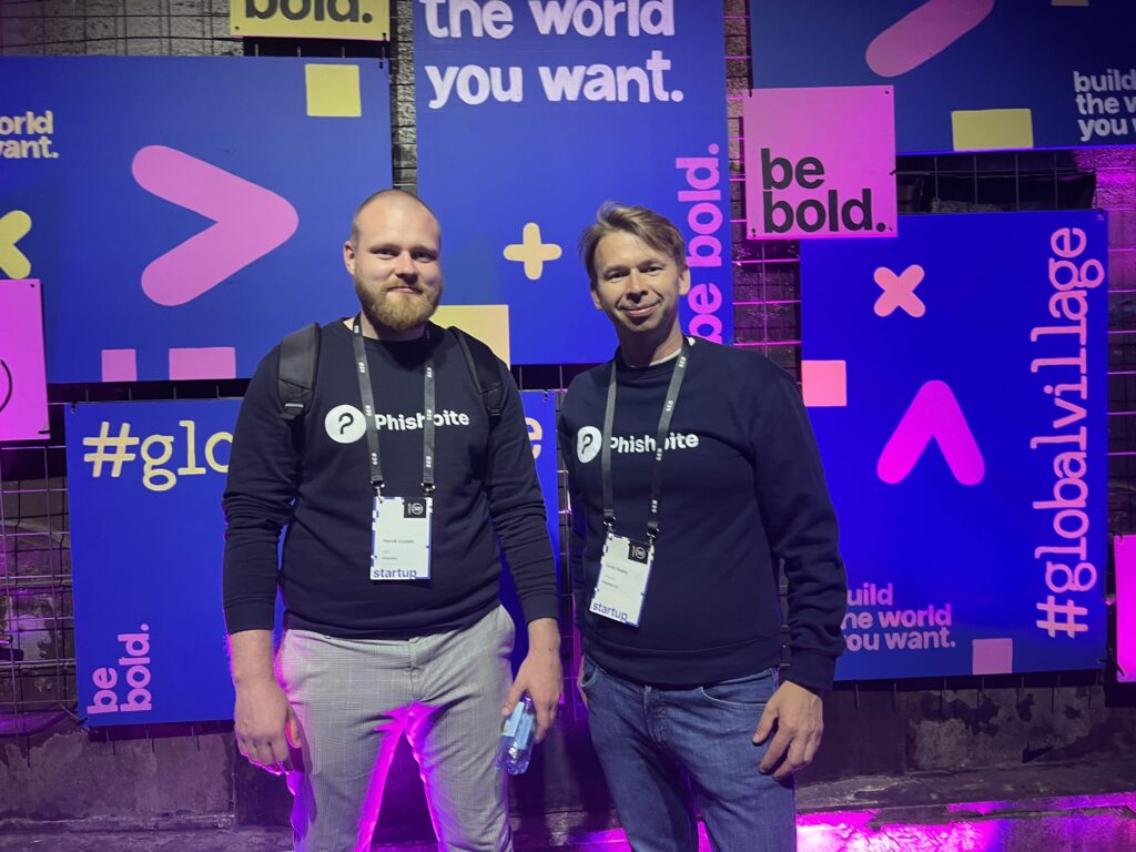 Phishbite co-founders at Latitude59